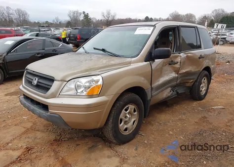 2005 Honda Pilot Lx из США, поврежденный, VIN 2HKYF18135H572288